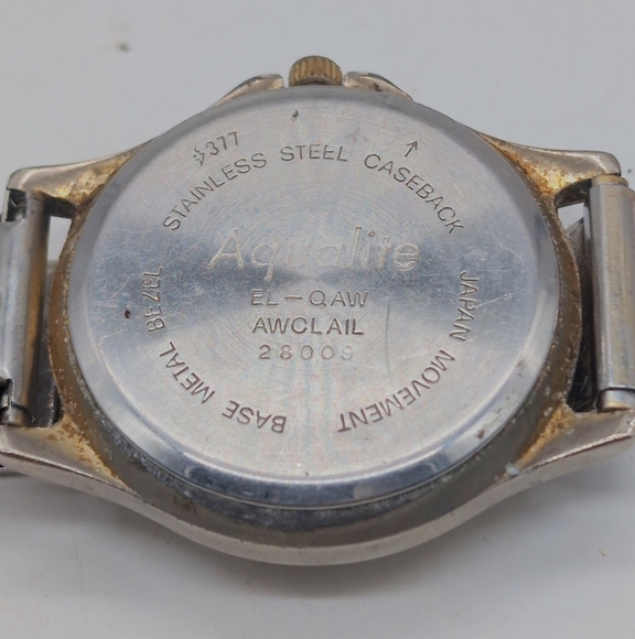 Aqualute Quartz Silver and Gold Analog Watch - Picture 4 of 4